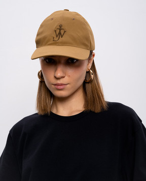 JW Anderson Коричневый кепка с вышивкой монограммы AC0417FA0485w