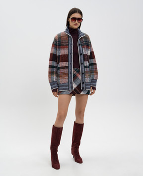 Missoni Юбка мини из шерсти в клеточку DS25WH14BC005L