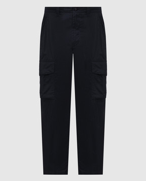 Stone Island Синие брюки-карго с патчем L2S153100021S0F01