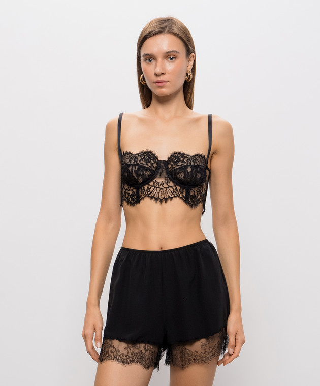 Dolce&Gabbana Чорний топ з мережива O7B48TON03J зображення 3