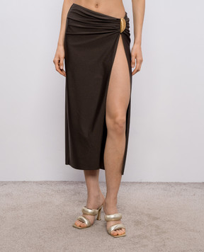 Simkhai Коричневая юбка-парео Eiana 2263053SW