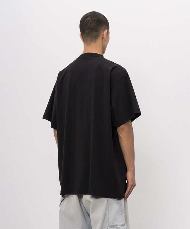 Balenciaga Чорна футболка The Door 850345TUVO4 зображення 4