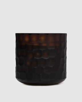 Onno Свічка Circle Amber S з ароматом Safari в скляному свічнику ON221SF