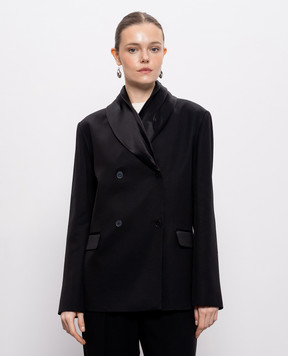 Loulou de Saison Черный двубортный жакет JIHA JIHA