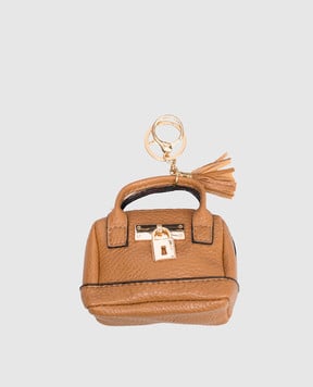 Gianni Notaro Коричневий брелок у вигляді сумки 8824CHARME