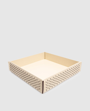 Treesseci Бежева шкіряна підставка для ванної кімнати HILTON HI67AAV