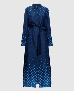 Casablanca Синя сукня в принт WSP26DR19001