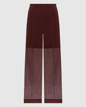 Brunello Cucinelli Коричневые брюки M0F91P9174