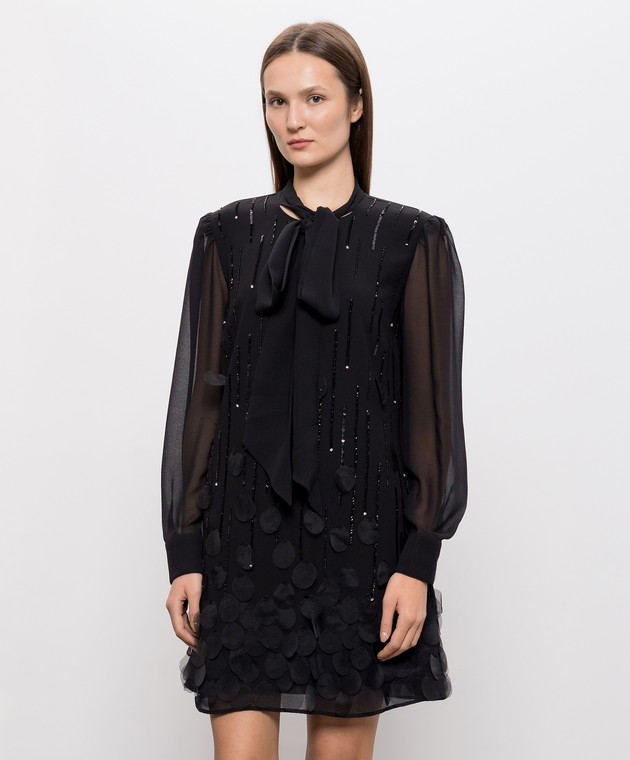 Twinset Черное платье мини 262AT2030 изображение 3
