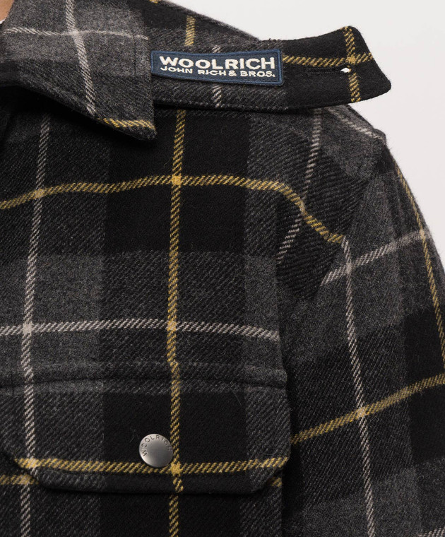 Woolrich Куртка в стилі сорочки з вовною в клітинку CFWOOS2018MBUT3046 зображення 5