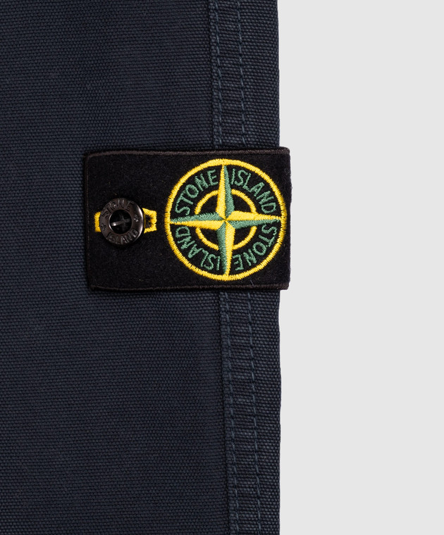Stone Island Детские синие брюки с патчем логотипа L2S163100002S010468 изображение 3
