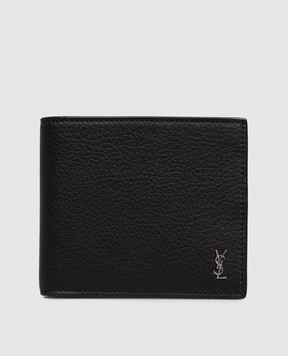 Saint Laurent Черный кожаный портмоне 847954AAELP