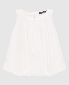 Max Mara Weekend Білий топ WKIANGEL з драпіруванням WKIANGEL