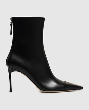 Tom Ford Чорні шкіряні ботильйони W3899LCL002P