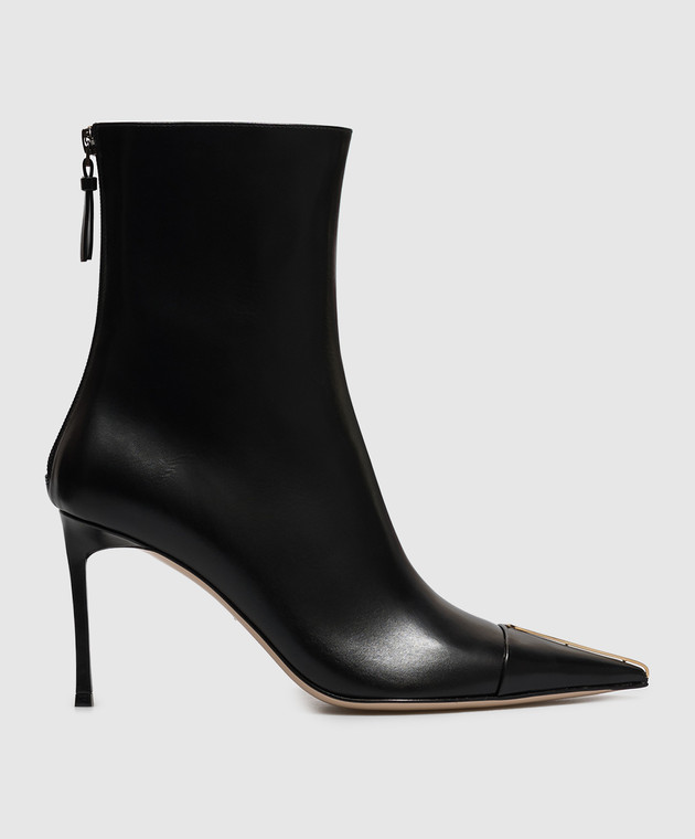 Tom Ford Чорні шкіряні ботильйони W3899LCL002P