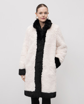 Twinset Белая удлиненная куртка 252TT2153