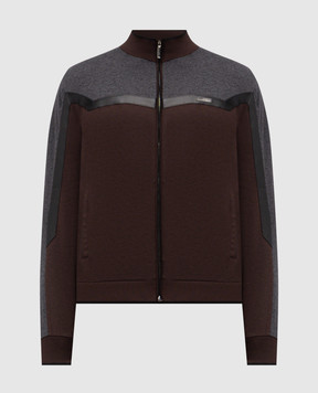 Stefano Ricci Коричневая спортивная куртка с шелком K808922R31T25470