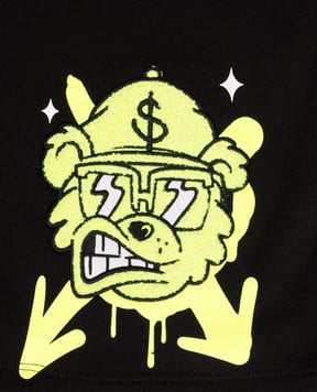 Sprayground Дитячі чорні шорти Graffiti Bear SPY1441E