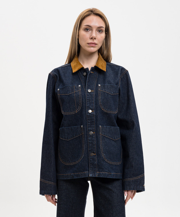 Khaite Синя джинсова куртка Wyatt 1192908040 зображення 3