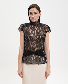 Valentino Чорний топ з мережива 8B0AEBR5A6A