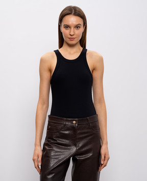 Toteme Черный топ в рубчик 211437772