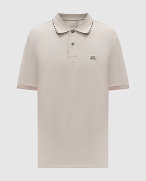C.P. Company Сіре поло з логотипом MPL722A005263W