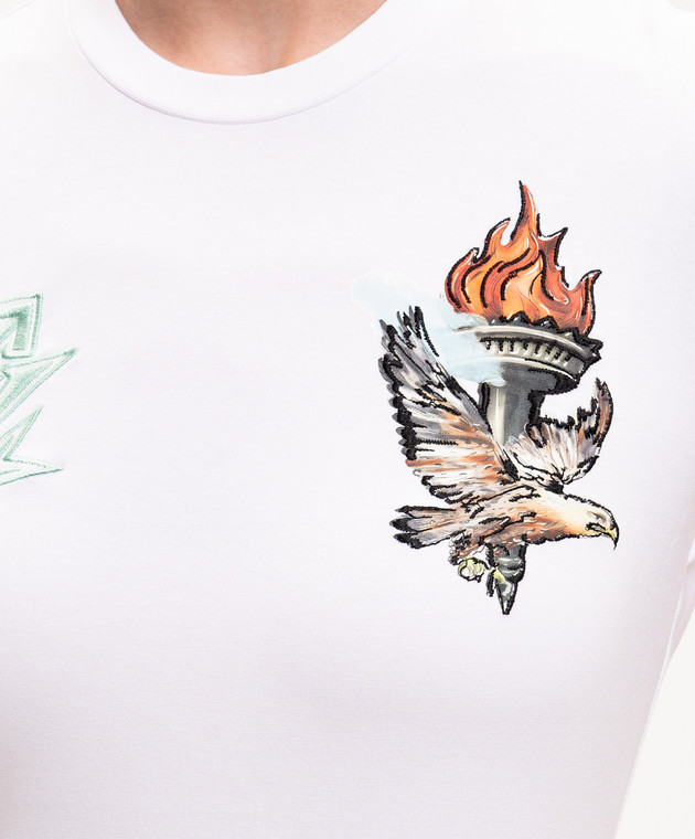 Off-White Біла футболка Show NY 29A00323T зображення 5