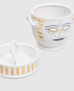 Geminiano Cozzi 1765 Біла порцелянова ємність Pi-Atum Ethnics для льоду в подарунковій коробці AEBMC807061PA