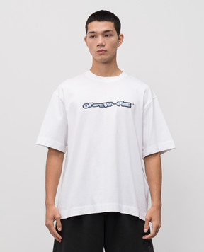 Off-White Біла футболка Baseball Arrow 44MAA120F5J00E