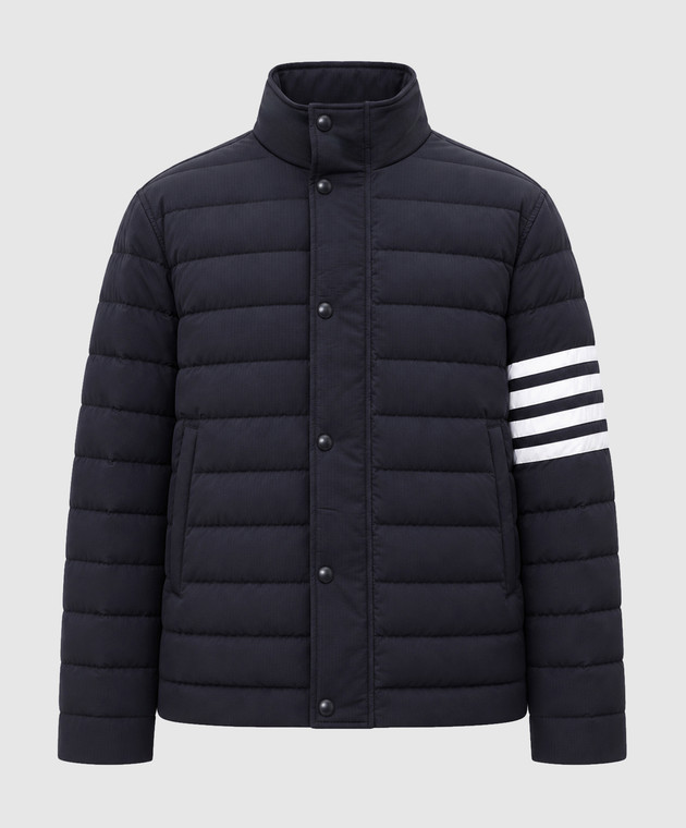 Thom Browne Синяя пуховая стеганная куртка MJD136XF1095