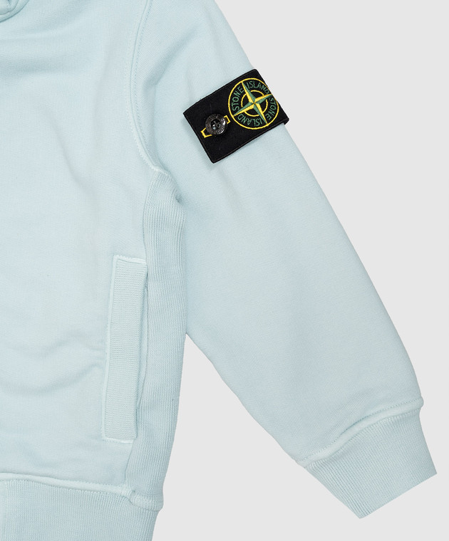 Stone Island Детская голубая спортивная куртка L2S166100006S0A2024 изображение 3