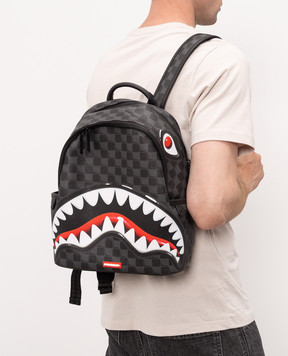 Sprayground Детский серый рюкзак SHARKS IN PARIS с принтом 910B8943NSZ
