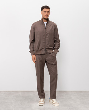CAPOBIANCO Коричневый спортивный костюм из шерсти 20M463UN0020M808UN0060