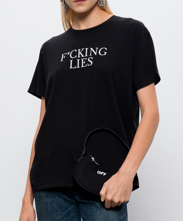 Off-White Детская черная сумка с принтом логотипа OFF OWGNN01F26FB01 изображение 2