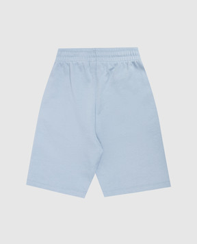Off-White Детские голубые шорты с принтом логотипа Off 44BCI001S26F004