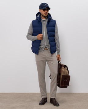 Brunello Cucinelli Кардиган сірого кольору з кашеміру M2200106