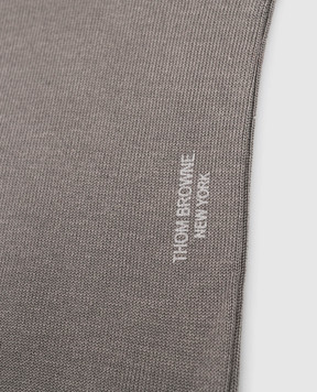 Thom Browne Серые носки в полоску MAS023B01690