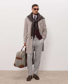 Brunello Cucinelli Бордовий кардиган з кашеміру M2200106