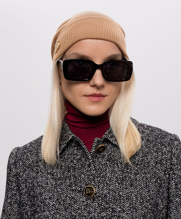 Dolce&Gabbana Коричнева шапка з вовни FXQ28TJDVNK зображення 2