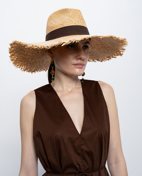 Twinset Бежевая шляпа из соломы 261TO5430