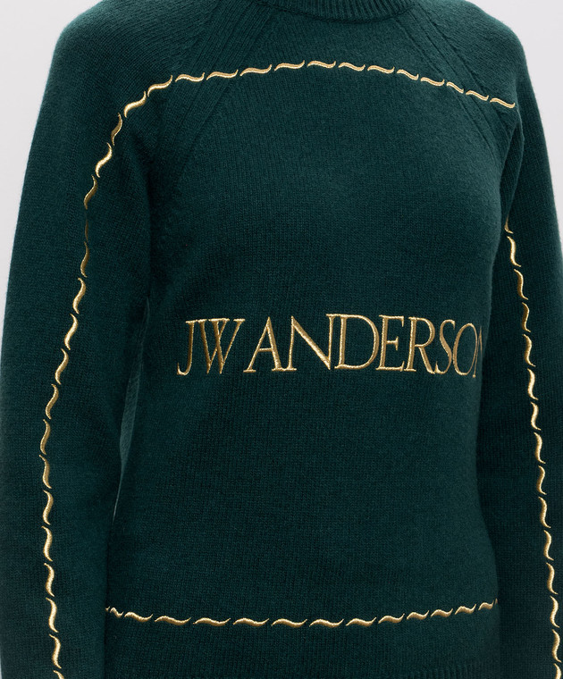 JW Anderson Зеленый свитер с шерстью KW1625YN0471 изображение 5