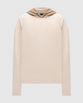 Sease Бежеве худі з льоном WH050TJ202