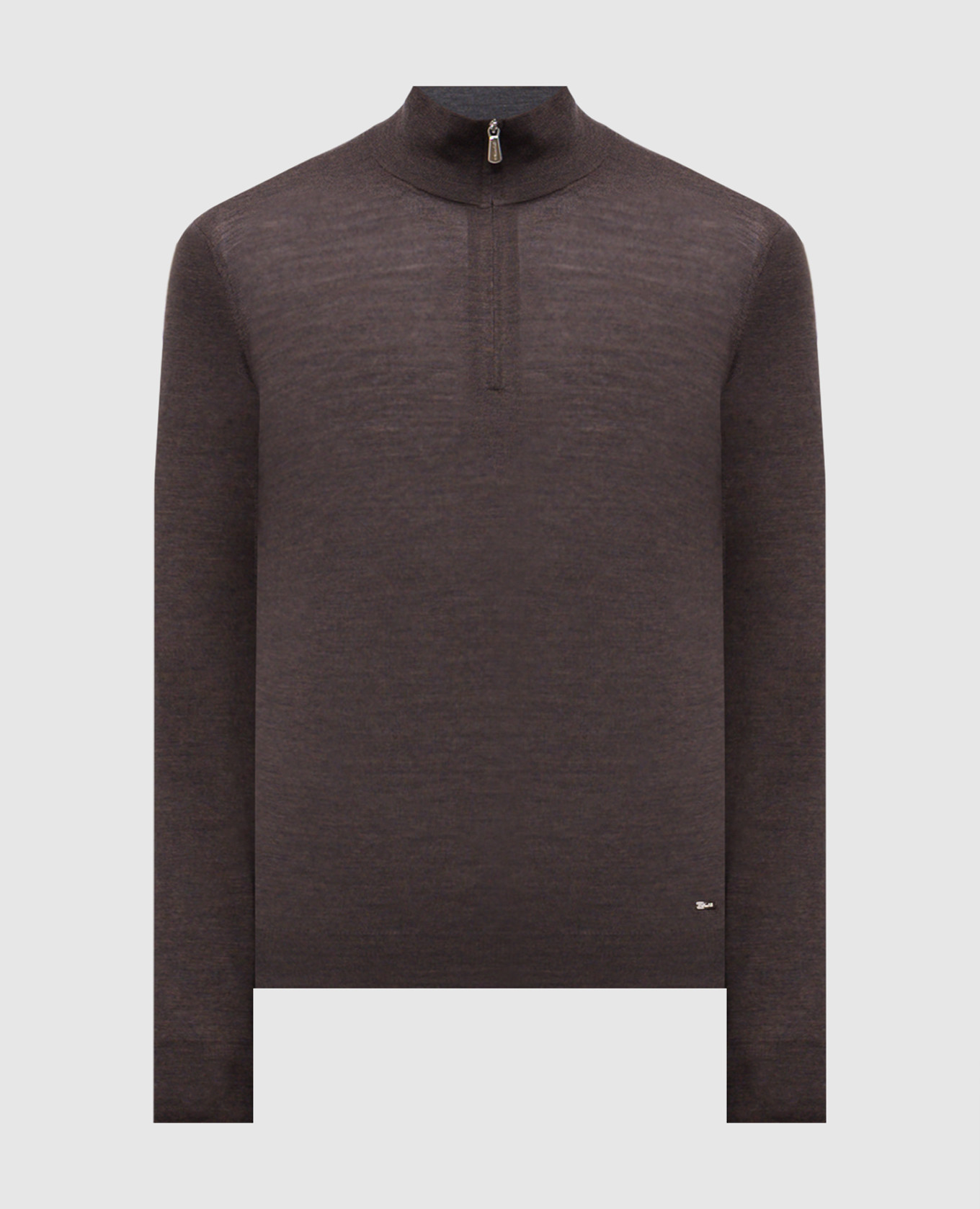 Коричневый джемпер из шерсти
