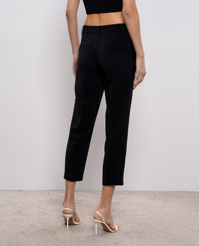 Twinset Черные брюки с лампасами 261AP2275