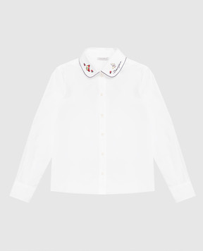 Dolce&Gabbana Детская рубашка с вышивкой логотипа L56S70FU5HW812+