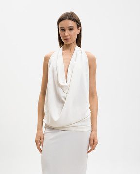 Marco Pescarolo Топ цвета айвори с открытой спиной AMERICAD5384