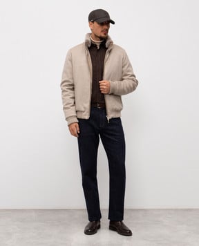Cashmere&Whiskey Коричнева сорочка в тканий візерунок 43752091148