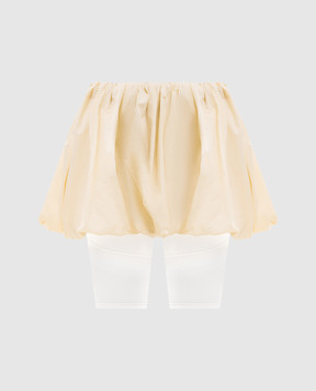Juun.j Жовта спідниця міні з драпіруванням JW6327W070