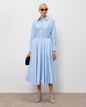 Fabiana Filippi Голубая рубашка с кристаллами CAD276F416M160