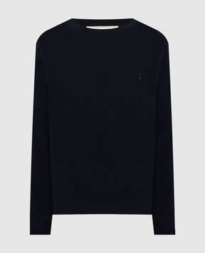 Trussardi Синий джемпер с вышивкой эмблемы M0168000077NMK601K01